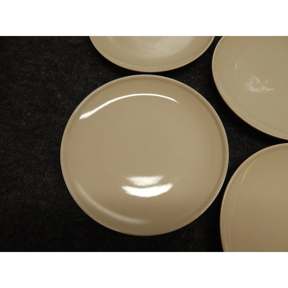IKEA Fargklar Side Plates Set of 4 Matte Beige Maria Vinka 10866 Stoneware